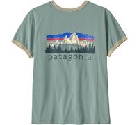 Patagonia W's Fitz Roy Foothills Ringer Tee camiseta mujer - Cover Green - M