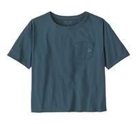 Patagonia W's Fitz Roy Massif Easy Cut Pocket Tee camiseta mujer - Summit Blue - M