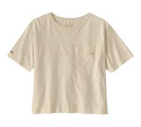 Patagonia W's Fitz Roy Massif Easy Cut Pocket Tee camiseta mujer - Undyed Natural - M