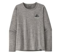 PATAGONIA W's L/S Cap Cool Daily Graphic Shirt - Lands 45165 Chouinard Crest: Feather Grey L Mujer