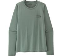 Patagonia - Ropa de senderismo mujer - W's L/S Cap Cool Trail Shirt - Stratapeaks Cover Green para Mujer - Talla S - Verde Verde S