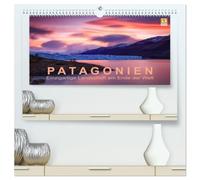 Patagonien: Einzigartige Landschaft am Ende der Welt (hochwertiger Premium Wandkalender 2026 DIN A2 quer), Kunstdruck in Hochglanz: Berühmte Berge und mächtige Gletscher im einzigartigen Licht