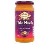 Patak's Tikka Masala - Salsa de curry mediano (450 g), diseño de Patak's