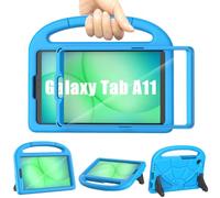 Patamiyar Funda infantil para Samsung Galaxy Tab A11 de 8,7 pulgadas 2025 con protector de pantalla, resistente a los golpes Samsung A11 Tablet Funda con asa Soporte para Galaxy A11 Tablet - Azul
