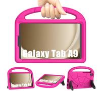 Patamiyar Funda Infantil para Samsung Galaxy Tab A9 8,7" 2023, Ligera Prueba Golpes Samsung A9 Tablet Funda con Asa Soporte para Samsung Galaxy Tab A9 (SM-X110/X115/X117) & Tab A7 Lite -Rosa