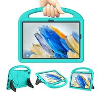 Patamiyar Funda para Niños para Samsung Galaxy Tab A8 de 10,5 Pulgadas 2022, Ligera Prueba Golpes Niños con Agarre y Soporte para Galaxy Tablet A8 de 10,5 Pulgadas (SM-X200/X205/X207)-Turquesa