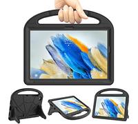 Patamiyar Funda para Samsung Galaxy Tab A8 de 10,5 Pulgadas 2022, Ligera y Resistente a Golpes para Niños con Agarre y Soporte para Galaxy Tablet A8 de 10,5 Pulgadas (SM-X200/X205/X207)-Negro
