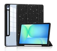 Patamiyar Funda para Samsung Galaxy Tab S10 FE 2025/S9 FE 10,9 pulgadas/S9 11 pulgadas 2023, delgada triple plegable, funda transparente trasera Samsung Tab S10 FE/S9 FE/S9 funda con auto sueño