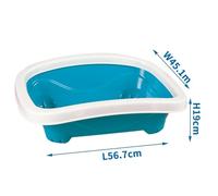 Patapalooza Bandeja Sanitaria para Gatos, diseño Anti-derrames, fácil Limpieza, Resistente a olores; Ideal para Mantener el Entorno del Gato Limpio y cómodo.