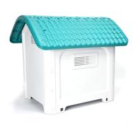 Patapalooza Casa para Perros Resistente al Clima, con Techo a Dos Aguas y Puerta de Acceso, Ideal para Proteger a Las Mascotas de Las inclemencias del Tiempo.