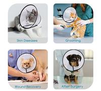 Patapalooza Collar Protector Ajustable, Resistente al Agua y Antideslizante; previene Lesiones y facilita la recuperación Tras cirugías en Mascotas.