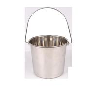 Patapalooza Cubo de Acero Inoxidable, 10L, Resistente y Duradero, Ideal para Cocina, Limpieza y Almacenamiento de líquidos y Alimentos.