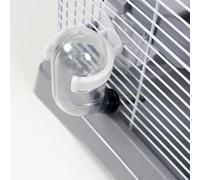 Patapalooza Jaula de Dos Pisos para hámster, Color Gris, diseño Espacioso, fácil de Limpiar, Ideal para la convivencia y Seguridad de roedores pequeños.