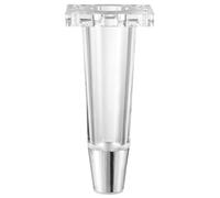 Patas acrílicas for Muebles, Patas de Repuesto for Mesa, Soporte acrílico, 4 Patas Redondas de Vidrio Transparente, Incluye Placas de Montaje y Tornillos(Transparent Silver,15cm)