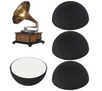 Patas adhesivas de silicona, montaje sin esfuerzo, 2 x 2 x 1 cm, almohadilla de aislamiento de ruido, aislamiento de audio de tocadiscos, uso extensivo, para equipos de música electrónica