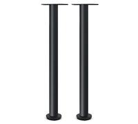 Patas ajustables de acero inoxidable para muebles, 350 mm, 2 unidades, patas de soporte de mesa de metal negro para reemplazos de gabinetes de baño