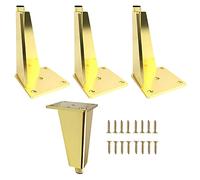Patas Ajustables de Metal para mesas,Patas de Aluminio para armarios,Patas de Repuesto para Muebles de baño y Cocina,4 Piezas,Antideslizantes,para Mesa de Comedor,Mesa de Centro,Escrito