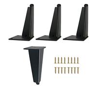 Patas Ajustables de Metal para mesas,Patas de Aluminio para armarios,Patas de Repuesto para Muebles de baño y Cocina,4 Piezas,Antideslizantes,para Mesa de Comedor,Mesa de Centro,Escrito