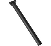 Patas ajustables de piel de acero inoxidable (juego de 2), 50 cm, metal negro, ideal para encimeras de cocina, pieles y taburetes de bar, Heavy Du, diseño moderno.