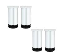 Patas Ajustables Deo Inoxidable para Muebles de 6 a 50 Cm, Patas de Mesa para Gabinetes de Cocina con Almohadillas de Goma, Resistentes a 150 Kg, Fáciles de Instalar (10 cm [3,9 Pulgadas])/20Cm(7.87In