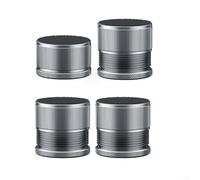 Patas ajustables para muebles, almohadillas de nivelación autoadhesivas de 2,3 a 3,9 cm de altura, aleación de aluminio con base antideslizante de silicona para mesas, armarios, unidades de cocina