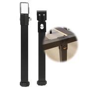 Patas ajustables para muebles, paquete de 2 patas de metal para cama, 41 cm de altura, perfectas para sofá, cama, armario, resistentes, fáciles de instalar, soluciones versátiles de decoración del