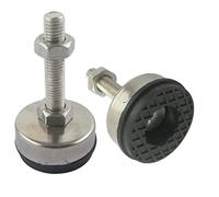 Patas ajustables, Patas para muebles, 2 piezas de copas de pie ajustables, base antideslizante de acero inoxidable, pie nivelador articulado, for hogares, cocinas, garajes, talleres(43xM8x100mm)
