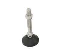 Patas ajustables Pies de ajuste universales de nailon/patas articuladas de base giratoria/pies de nivelación ajustables M8 M10 M12 M14 M16 M18 M20(D80xM8x50,2pcs)