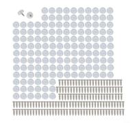 Patas antideslizantes para tabla de cortar, parachoques de muebles de PVC transparente con tornillos, almohadillas antideslizantes para electrodomésticos de cocina, mesas de jardín, 1,6 x 1,5 cm (150