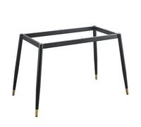 Patas cuadradas de acero resistente con diseño triangular estabilizador, adecuado para vidrio, madera, mármol, 120 x 60 cm y soporte fiable