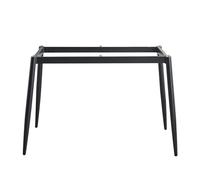 Patas cuadradas para mesa, marco de acero resistente, diseño triangular estabilizador, compatible con vidrio, madera, mármol, 130 x 70 cm, fiable, ideal para el hogar y la oficina