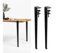Patas de Abrazadera de Mesa, 4 Patas de Mesa de Hierro de Metal, Patas de Escritorio de Comedor Ajustables en Forma de F, Patas de Mesa de Centro de Metal para Muebles sin Perforaciones, para Consol