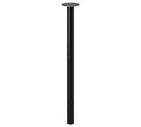 Patas de acero ADILS de marca solo 70 cm, patas resistentes para mesa [1 pata negra solamente]