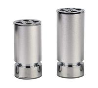 Patas de aleación de aluminio para muebles con almohadillas de goma y tornillos M8, patas de repuesto ajustables para mesa de sofá y más, resistentes al óxido y a la decoloración, varios tamaños,