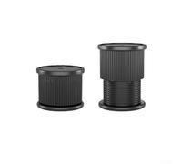 Patas de apoyo ajustables para muebles del hogar, compatibles con armarios, zapateros, mejora de la estabilidad sin taladrar, 4 piezas (negro)