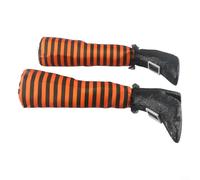 Patas de bruja de Halloween para decoración de patio al aire libre con espuma y varilla de plástico para fiestas en el jardín y decoración espeluznante del hogar, se puede colgar en puertas, paredes o