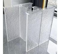 Patas de Escritorio Acrílicas Resistentes, 20mm Gruesas Patas Mueble Reemplazo para Mesas, Soportes Flotantes Transparentes para Mesa Comedor/Escritorio(500x720mm)