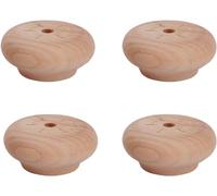 Patas de madera for muebles, 4 unidades, patas redondas de madera for mesa, pie de base, patas de repuesto de madera maciza, patas for muebles, patas elevadoras for sofá cama, cómoda otomana, patas de