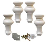 Patas de madera para muebles Patas for muebles de madera maciza,Patas for muebles de cocina con forma de calabaza,Patas de repuesto for mesa de centro,para aparador, mueble, sofá, sillón, otomano,Paqu