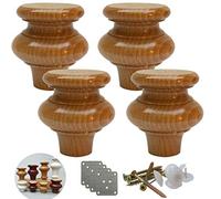 Patas de madera para muebles Patas for muebles de madera maciza,Patas for muebles de cocina con forma de calabaza,Patas de repuesto for mesa de centro,para aparador, mueble, sofá, sillón, otomano,Paqu