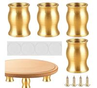 Patas de madera para muebles, reemplazo de patas de sofá, almohadillas antideslizantes resistentes para suelos de madera dura, reducción de ruido, nivelación de dormitorio deslizante