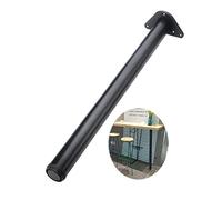 Patas de mesa ajustables de acero inoxidable, capacidad de carga de 75 kg, 115 cm de altura, patas de soporte negras para cocina, bar y oficina FurandSolut