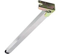 Patas de mesa ajustables de acero inoxidable, patas plegables para mesa de comedor, personalizables, color plateado, 71 cm de altura, soporte de escritorio para uso versátil