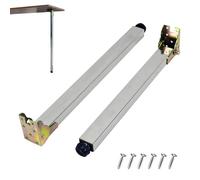 Patas de mesa ajustables de acero inoxidable, soporte plegable para escritorios y muebles, altura de 20 a 36 pulgadas, perfecto para comedor, bar, oficina, diseño moderno y duradero