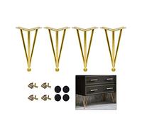 Patas de mesa ajustables de metal resistente de 14 pulgadas, patas de repuesto para gabinetes de bricolaje, para cómodas, baños y muebles, con protectores de suelo, duraderas y elegantes