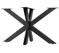 Patas de mesa biloxi metal negro 68x120x71 cm