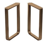 Patas de mesa de acero inoxidable, marco de metal resistente para escribir tú mismo, café, sala de estar o proyectos de mesa de bar, juego de 2 piezas estable y sólido