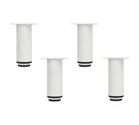 Patas de mesa de acero resistente, patas de metal ajustables para muebles de bricolaje y mesas auxiliares, telescópicas, 18-30 cm, capacidad de carga de 300 kg, acabado moderno (paquete de 4)