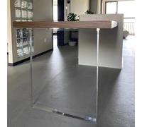 Patas de mesa de acrílico transparente, Acrylic Transparent Table Legs Multiple Sizes Pack of 1(50x70cm)