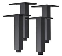 Patas de Mesa de café, 4 Piezas Pies ajustables patines de mesa con tornillos Pata Sofá Pies de Aleación Aluminio | Acabado Pintado patas de mesa modernas Altura: 6-30cm para Oficina 20cm/7.9"